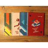 Namaviga Notebook A5 Spiralli Defter 4'lü Set - Çizgisiz (400 Sayfa) - Renkli
