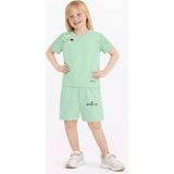 Name Baby & Kids Kız Çocuk Şortlu Yazlık Pijama Takımı Kedi Temalı NBK-6144 - Mint - 7 - 8 Yaş