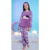 Name Baby & Kids Kız Çocuk Tweety Polar Pijama Takımı - Mor - 5 - 6 Yaş