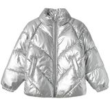 Name İt 13233969-SILVER Gri Kids Nkfmisty Puffer Çocuk Günlük Mont