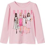 Name It Barbie Baskılı UzunKol Kız Çocuk Sweatshirt-Minimalist Tarz - 3 - 4 Yaş - Pembe