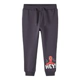 NAME IT Erkek Çocuk Antrasit Pantolon 2-3 Yaş NMMSVENDE SPIDERMAN SWE PANTS BRU MAR