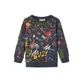 NAME IT Erkek Çocuk Antrasit Sweatshirt 1-1,5 Yaş NMMAAGE AVENGERS SWEAT BRU MAR