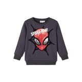 NAME IT Erkek Çocuk Antrasit Sweatshirt 1-1,5 Yaş NMMSVENDE SPIDERMAN SWEAT BRU MAR