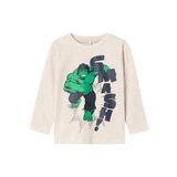 NAME IT Erkek Çocuk Bej Tişört 1-1,5 Yaş NMMNIMBUS MARVEL LS TOP BOX MAR