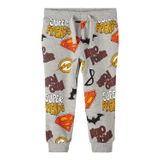 NAME IT Erkek Çocuk Gri Melanj Pantolon 1,5-2 Yaş NMMSOLO SUPERFRIENDS SWE PANTS BRU WAB