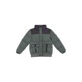name ıt Fermuarlı Yaka Diyagonal Puffer Mont, 14 Yaş, 5003182663, Koyu Yeşil, Erkek