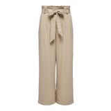 NAME IT Kadın Onlmarsa Solid Paperbag Pantolon Wvn Noos, Safari/Detay: melanj, S