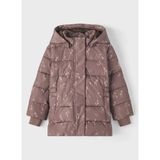 Name It Kahve Kadın Mont NMFMEDOW03 Jacket Leaves Fo - 2 Yaş