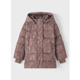 Name İt Kahve Kız Çocuk Mont NMFMEDOW03 JACKET LEAVES FO