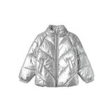 NAME IT Kız ceketi Puffer, Gümüş, 140