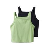 NAME IT Nkfvilina 2'Li Kız Çocuk Askılı Crop Bluz 13228200,Siyah 13-14 Yaş