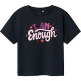 Name It NMFBETRIA SS NREG TOP PB Lacivert Kız Çocuk Kısa Kol T-Shirt - 2 - 3 Yaş