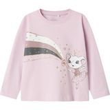 Name It NMFVALIANE LS NREG TOP Pembe Kız Çocuk Kısa Kol T-Shirt - 2 - 3 Yaş