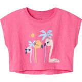 Name It Nmfvılma Capsl Crop Top Pembe Kız Çocuk Kısa Kol T-Shirt - 2 - 3 Yaş