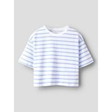 Name It Nmfvitanni Ss Short Rlx Top Kız Çocuk Crop T-Shirt 13241601 - Mavi - 4 Yaş