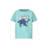 Name it Robot Shark Baskılı Erkek Çocuk Kısa Kol T-Shirt, Mint Yeşili, 2 Yaş