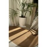 Namteks Jüt Hasır Gri Salon Mutfak Koridor Kilim Paspas Çeyizlik Hediyelik - 80 x 120 cm