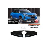 NamTuning Peugeot 3008 Batman Yarasa Ayna Kapağı Piano Black 2017-2023 Arası
