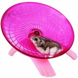 Nanaborn Hamster Uçan Tabak Çarkı Sessiz Spinner Sessiz Egzersiz Koşucusu Cüce Hamster/Gerbil Rat/Roborovski için (Pembe)