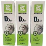 Nanbell 3 Kutu Kediler Için D Vitamini Takviyesi 50 ml