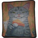 Nanbell Büyük Elekli Çift Katlı Kedi Kumu Paspası 75X59 Cm Desenli No:10