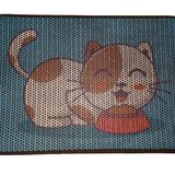 Nanbell Büyük Elekli Çift Katlı Kedi Kumu Paspası 75X59 cm Desenli No:3