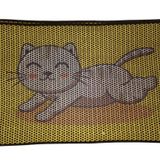 Nanbell Büyük Elekli Çift Katlı Kedi Kumu Paspası 75x59 Cm Desenli No:8