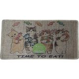 Nanbell Jüt Halı Kedi Tırmalama 70 x 43 cm Desenli No:1
