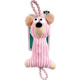 Nanbell W559 Kedi ve Köpek Peluş Dişlik Oyuncak 38-15CM Pembe