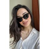 Nancy Cat Eye Çekik Siyah Gözlük Trend Model 56 Ekartman Hafif Güneş Gözlüğü - Çok Renkli