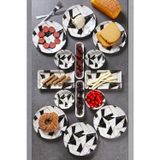 Nandy Home 14 Parça 6 Kişilik Handmade Mermer Desen Kahvaltı Takımı - Lüx Kahvaltılık Sunum Seti