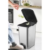 Nandy Home 15 L Eco Slim Pedallı Çöp Kovası Antrasit Plastik Malzemeden Ergonomik Tasarım
