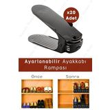Nandy Home Ayarlanabilir 4 Kademeli Ayakkabı Rampası 20'Lu Set Siyah