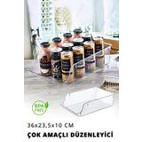 Nandy Home Çok Amaçlı İçecek, Buzdolabı & Dolap İçi Düzenleyici Büyük Boy