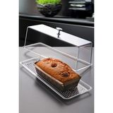 Nandy Home Dekoratif Pasta ve Kurabiye Saklama Kabı - Sert Plastik, 32,5 x 12,5 x 11,5 cm, BPA İçermeyen