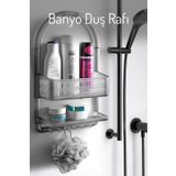 Nandy Home Duvara Asılabilir Askılı Çok Gözlü Banyo Duş Rafı Düzenleyici