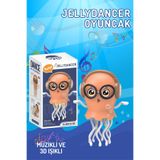 Nandy Home Işıklı Müzikli Dans Eden Jellydancer Oyuncak – Bump&Go Teknolojili 3D LED Işıklı Denizanası TURUNCU