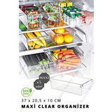 Nandy Home MAXİ Tall Clear Buzdolabı & Dolap İçi Düzenleyici Organizer 3 Adet