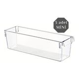 Nandy Home MİNİ Tall Clear Buzdolabı & Dolap İçi Düzenleyici Organizer 3 Adet