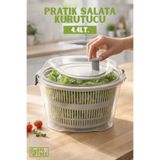 Nandy Home Pratik Salata Kurutucu - Sebze Yıkama ve Süzme Kabı - 4,4Lt.