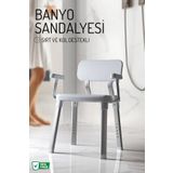 Nandy Home Sırt ve Kol Destekli Banyo Sandalyesi - Yaşlı ve Bedensel Engelli Destek