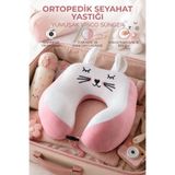 Nandy Home Tavşan Model Ortopedik Visco Seyahat Boyun Yastığı