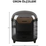 Nandy Home Venüs Model Geniş Çekmeceli Makyaj Organizeri - Kozmetik Düzenleyici Büyük Boy - 0 - Siyah