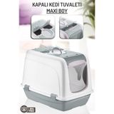 Nandy Kids Maxi Boy Kapalı Kedi Tuvaleti, Kum Kabı