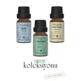 Nane Yağı, Limon Kabuğu Yağı, Biberiye Yağı Seti (%100 Saf, 10Ml X 3)