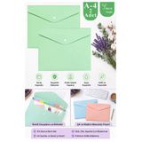 Nane Yeşil Çıtçıtlı Dosya Pastel Renk A4 2 Adet Dosy Plastik Renkli Zarf Dosya Çıt Çıtlı Dosya Ödev Evrak Belge Saklama