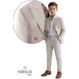 Nanica Kids Erkek Çocuk Kruvaze Takım Elbise 126639 - 9 Yaş - Bej