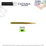 Naniwaosakashi Catana Worm 8cm 10PCS Silikon Yem - Camo