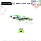 NaniwaOsakashi Shadow Rise 75 mm 7.8 gr C014 Sahte Balık